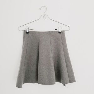 H&M Structured Heather Grey Skirt